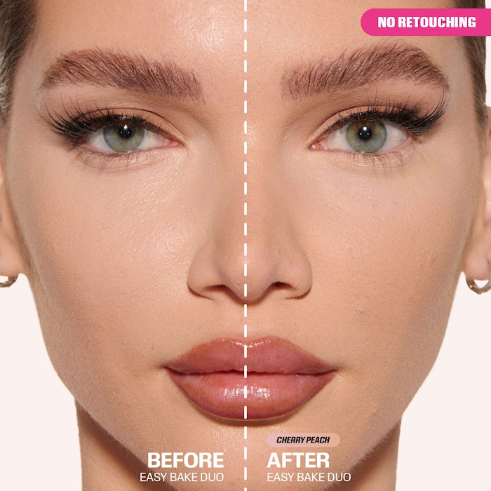 Huda Beauty
Easy Bake Loose Powder Brightening + Correcting Duo