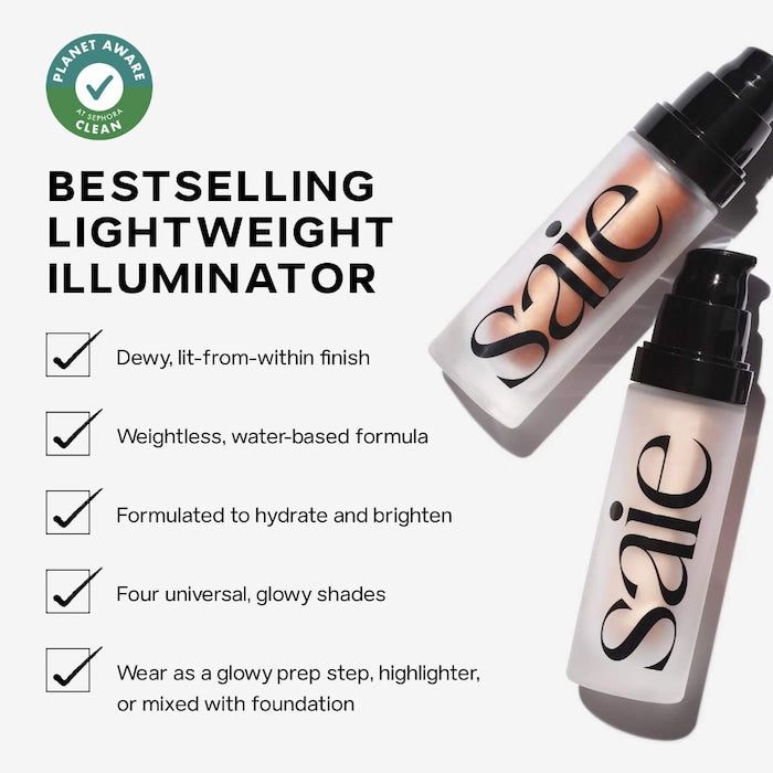 Saie 
Glowy Super Gel Lightweight Dewy Multipurpose Illuminator