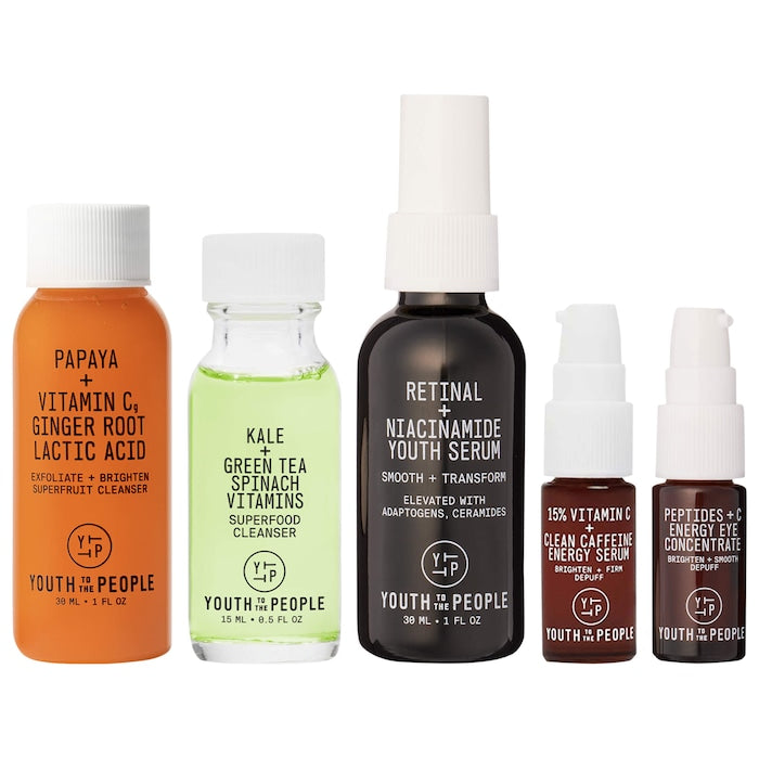 Youth To The People full size
Retinal + Niacinamide Youth Serum + mini gift set