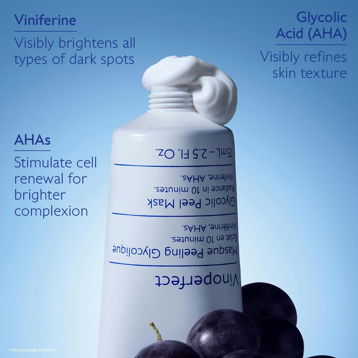 Caudalie Vinoperfect
Brightening Glycolic Peel Mask