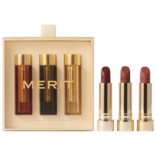 MERIT
The Dress Code Lipstick Full Size Set