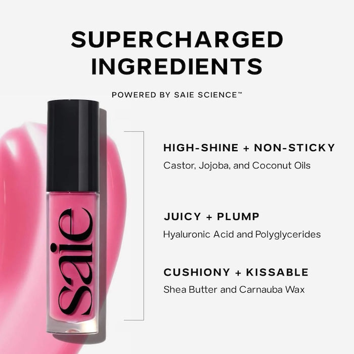 Saie Glossy-bounce High-Shine Hydrating Lip Gloss Oil