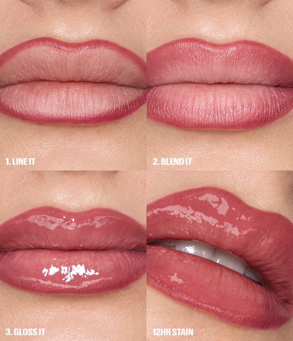 Huda Beauty Makeout Sesh Lip Duo Rosy Nudes