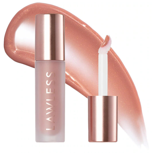 LAWLESS                                     Forget The Filler Lip Plumper Line Smoothing Gloss in Nudie (Mini)