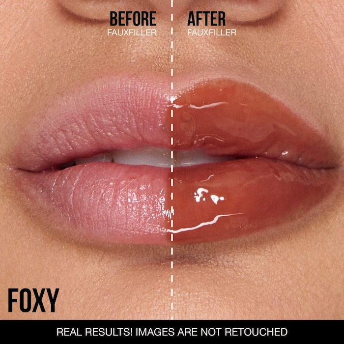 Huda Beauty 
Faux Filler Shiny Non-Sticky Lip Gloss